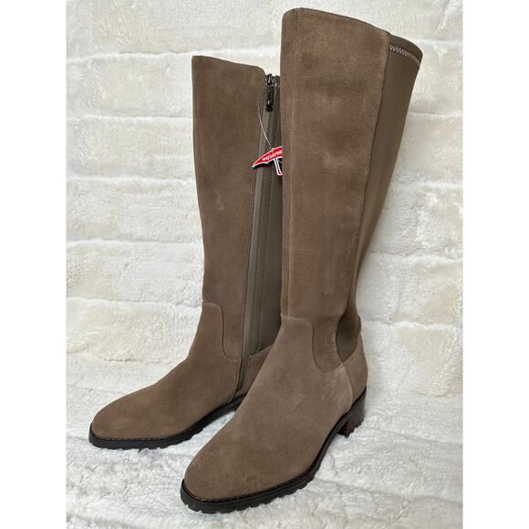 Blondo Symone Size 6 Waterproof Knee High Boot Taupe Suede - Picture 2 of 6